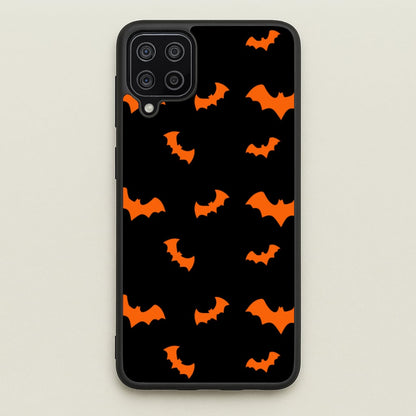 Orange Bat  - Halloween Phone Case for Galaxy A12