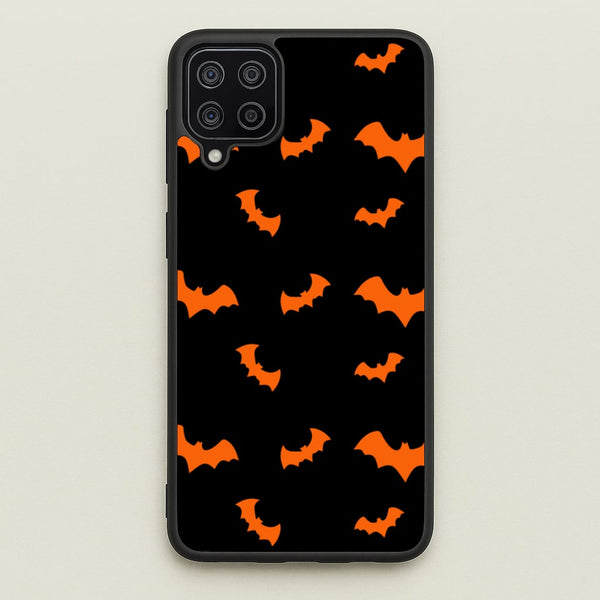 Orange Bat  - Halloween Phone Case for Galaxy A12