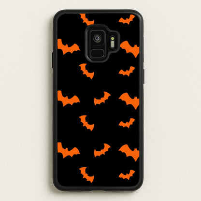 Orange Bat  - Halloween Phone Case for Galaxy S9