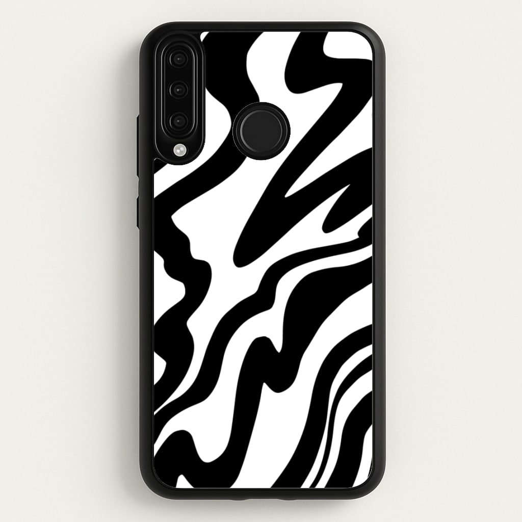 Black And White - Halloween  - Halloween Phone Case for Huawei P30 Lite