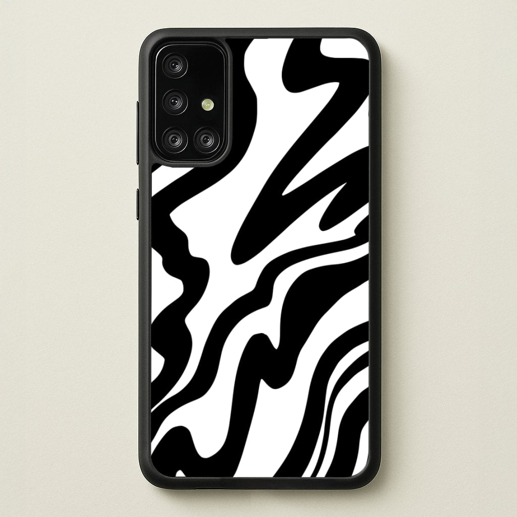 Black And White - Halloween  - Halloween Phone Case for Galaxy A71