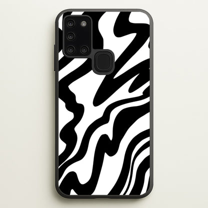 Black And White - Halloween  - Halloween Phone Case for Galaxy A21s