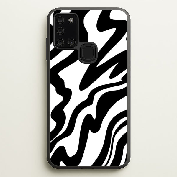Black And White - Halloween  - Halloween Phone Case for Galaxy A21s