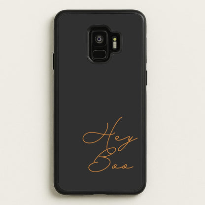 Hey Boo - Halloween  - Halloween Phone Case for Galaxy S9