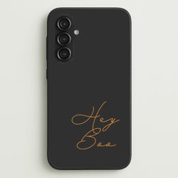 Hey Boo - Halloween  - Halloween Phone Case for Galaxy S23FE