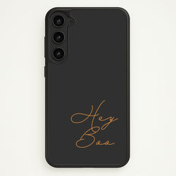 Hey Boo - Halloween  - Halloween Phone Case for Galaxy S23 Plus