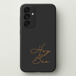 Hey Boo - Halloween  - Halloween Phone Case for Galaxy A35