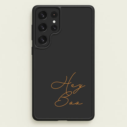 Hey Boo - Halloween  - Halloween Phone Case for Galaxy S22 Ultra
