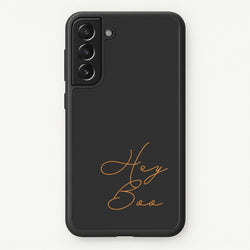 Hey Boo - Halloween  - Halloween Phone Case for Galaxy S21FE