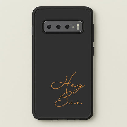 Hey Boo - Halloween  - Halloween Phone Case for Galaxy S10