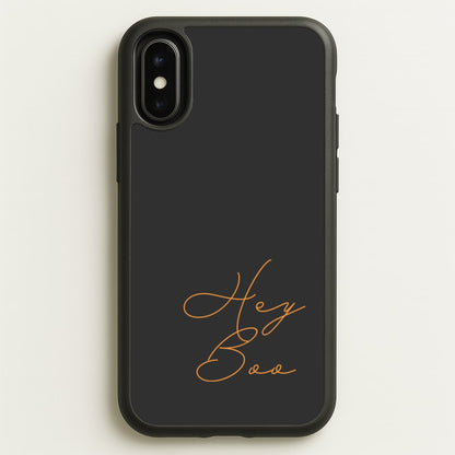 Hey Boo - Halloween  - Halloween Phone Case for iPhone X / XS