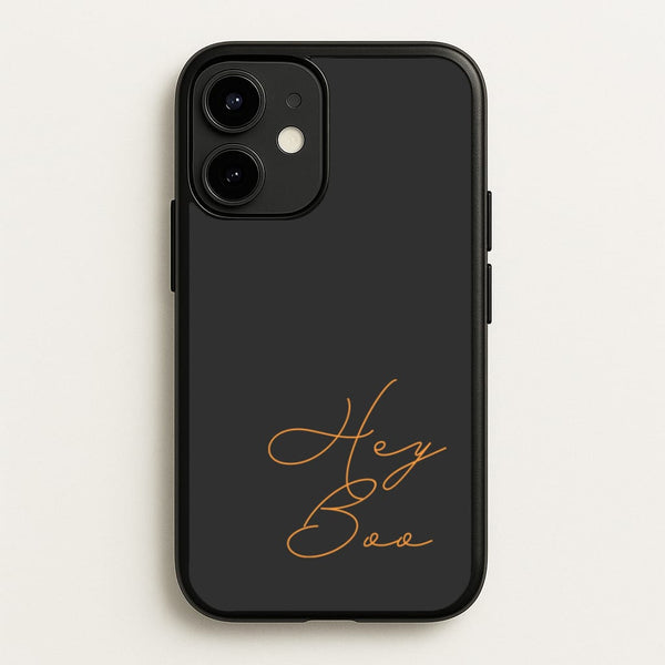 Hey Boo - Halloween  - Halloween Phone Case for iPhone 12 Mini