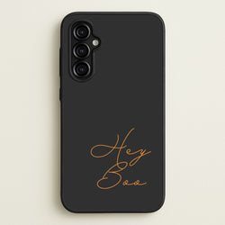 Hey Boo - Halloween  - Halloween Phone Case for Galaxy A54
