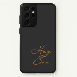 Hey Boo - Halloween  - Halloween Phone Case for Galaxy S21 Ultra