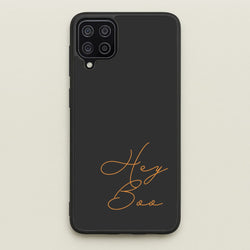 Hey Boo - Halloween  - Halloween Phone Case for Galaxy A12