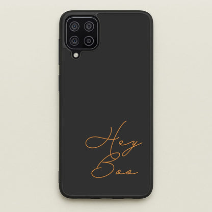 Hey Boo - Halloween  - Halloween Phone Case for Galaxy A12