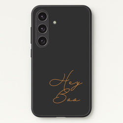 Hey Boo - Halloween  - Halloween Phone Case for Galaxy S24 Plus