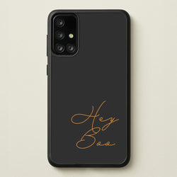 Hey Boo - Halloween  - Halloween Phone Case for Galaxy A71