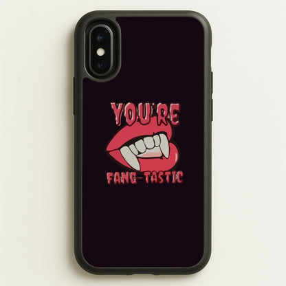 You're Fang-Tastic - Halloween  - Halloween Phone Case for iPhone X / XS