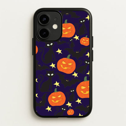 Pumpkin And Cats - Halloween  - Halloween Phone Case for iPhone 12 Mini
