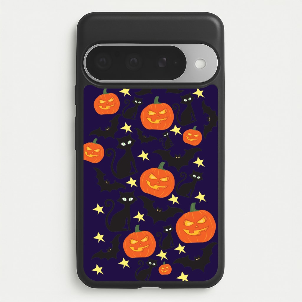 Pumpkin And Cats - Halloween Phone Case for Google Pixel 10 Pro XL