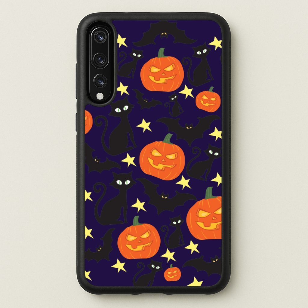 Pumpkin And Cats - Halloween  - Halloween Phone Case for Huawei P20 Pro