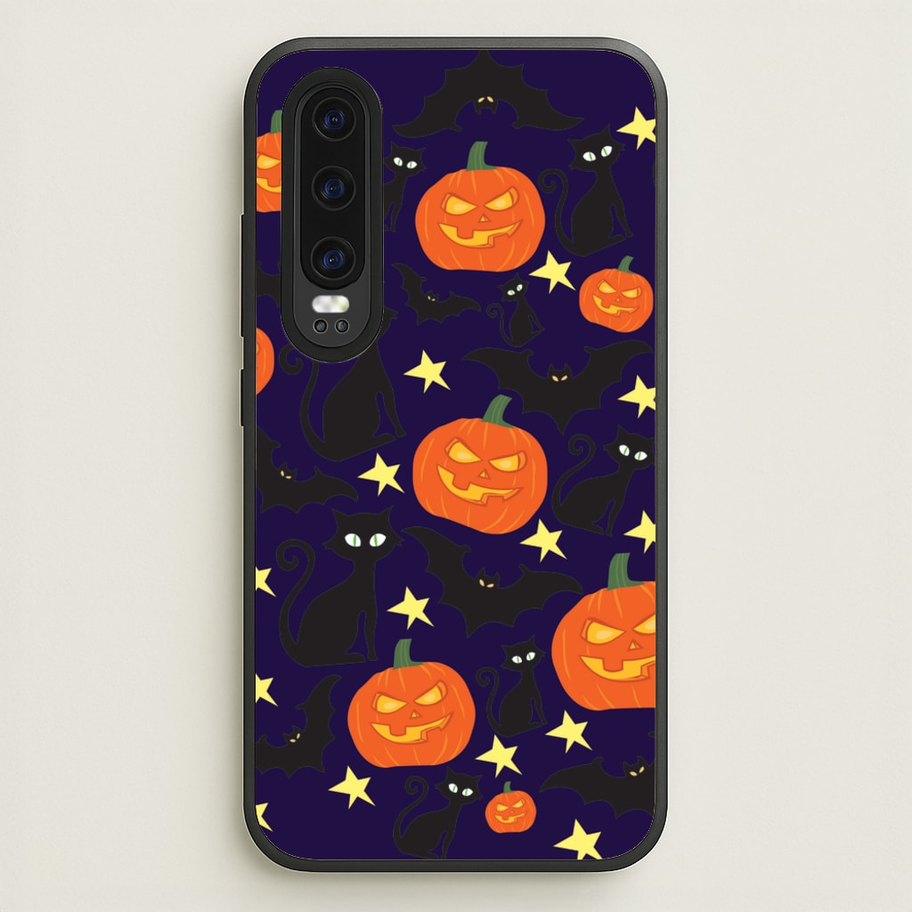 Pumpkin And Cats - Halloween  - Halloween Phone Case for Huawei P30