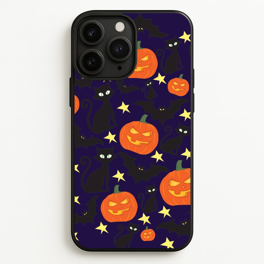 Pumpkin And Cats - Halloween  - Halloween Phone Case for iPhone 11 Pro