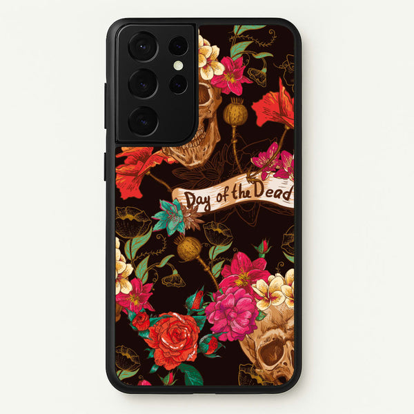 Day Of The Dead - Halloween  - Halloween Phone Case for Galaxy S21 Ultra
