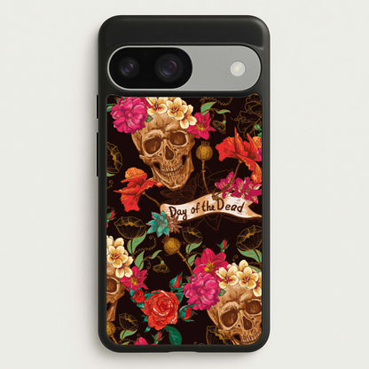 Day Of The Dead - Halloween  - Halloween Phone Case for Google Pixel 9 / 9 Pro