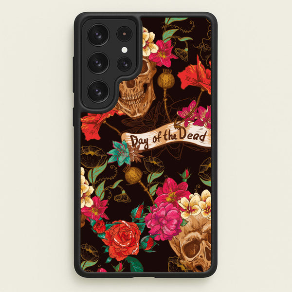 Day Of The Dead - Halloween  - Halloween Phone Case for Galaxy S22 Ultra
