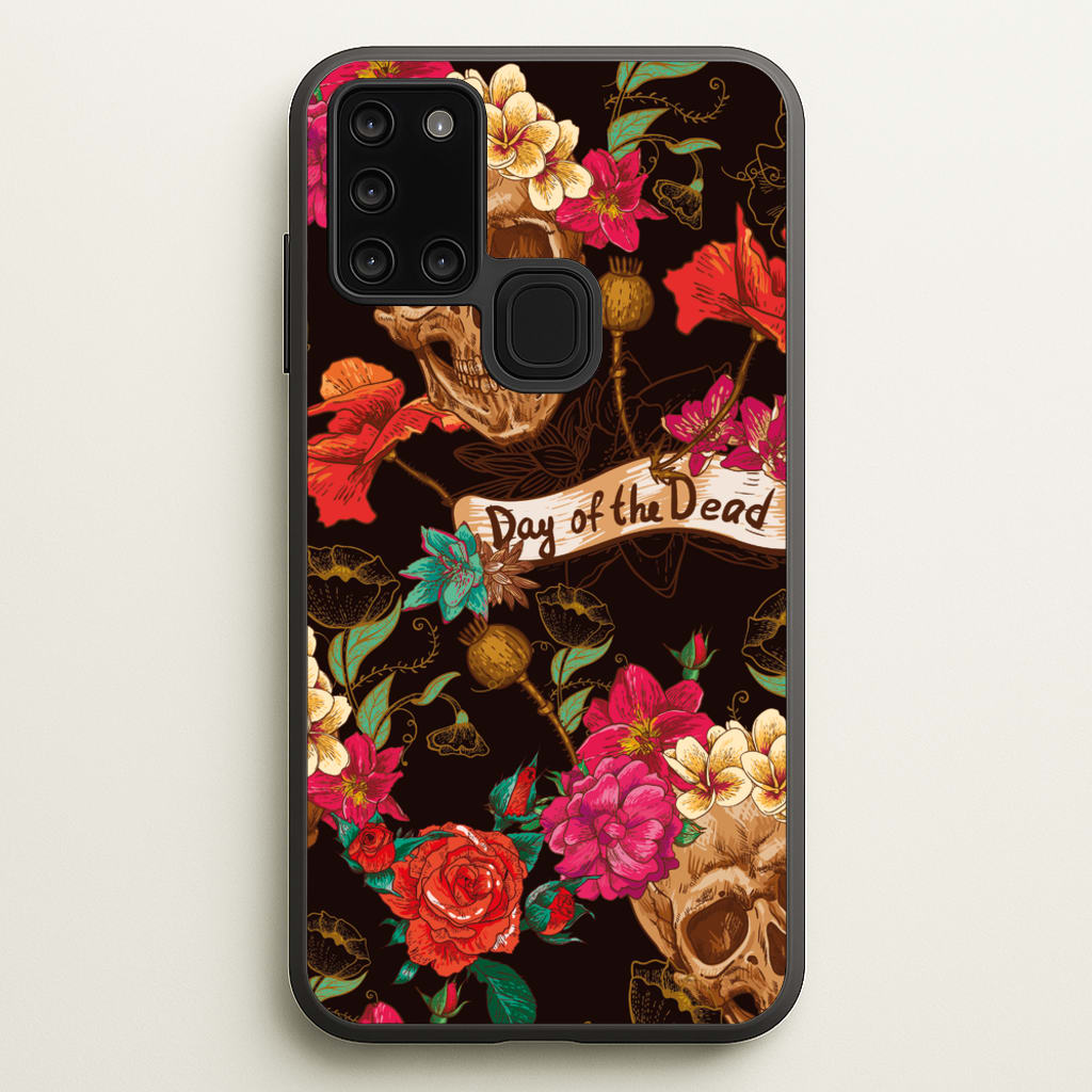 Day Of The Dead - Halloween  - Halloween Phone Case for Galaxy A21s
