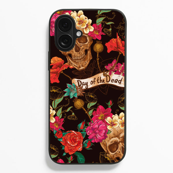 Day Of The Dead - Halloween  - Halloween Phone Case for iPhone 16 Plus