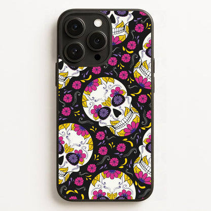 Calavera Pattern - Halloween  - Halloween Phone Case for iPhone 16 Pro Max