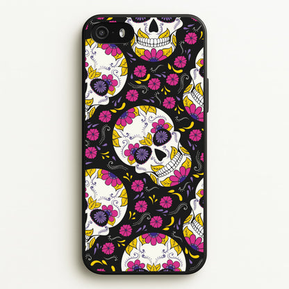Calavera Pattern - Halloween  - Halloween Phone Case for iPhone 5 / 5s / SE 2016
