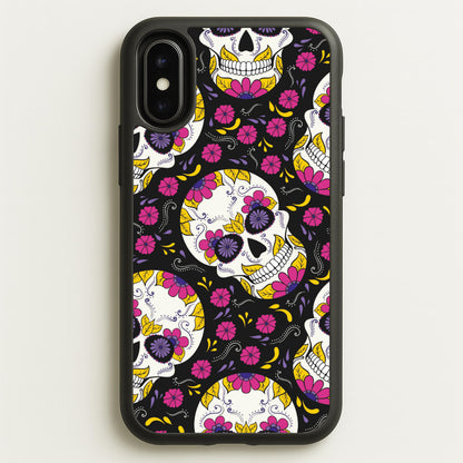 Calavera Pattern - Halloween  - Halloween Phone Case for iPhone X / XS