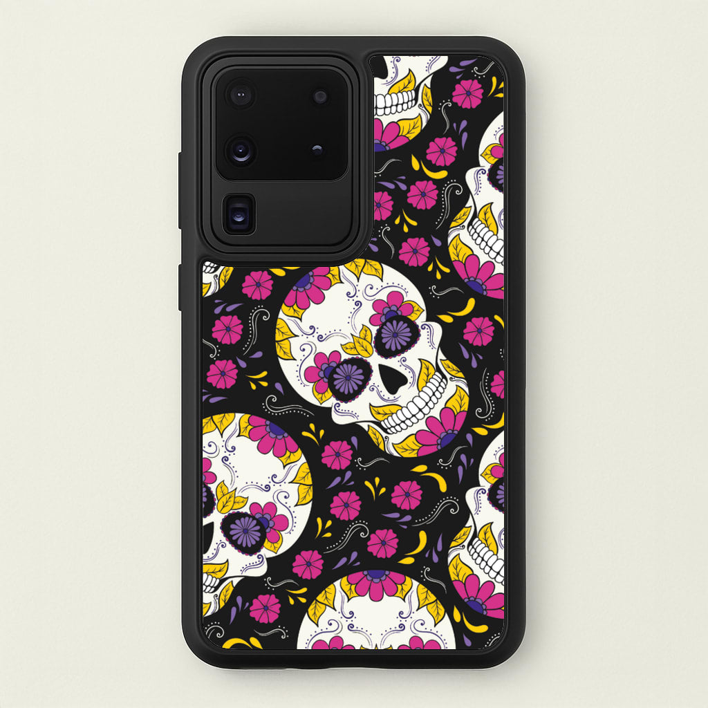 Calavera Pattern - Halloween  - Halloween Phone Case for Galaxy S20 Ultra