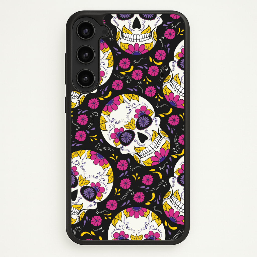 Calavera Pattern - Halloween  - Halloween Phone Case for Galaxy S23 Plus