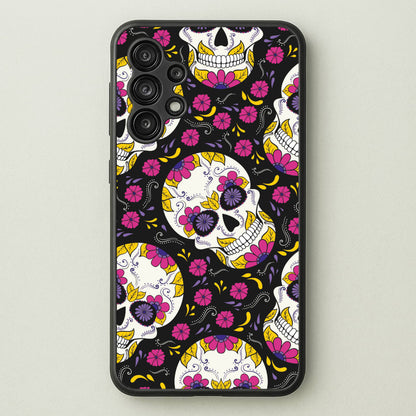 Calavera Pattern - Halloween  - Halloween Phone Case for Galaxy A13