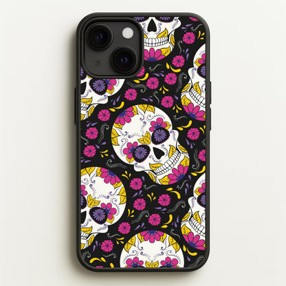 Calavera Pattern - Halloween  - Halloween Phone Case for iPhone 13