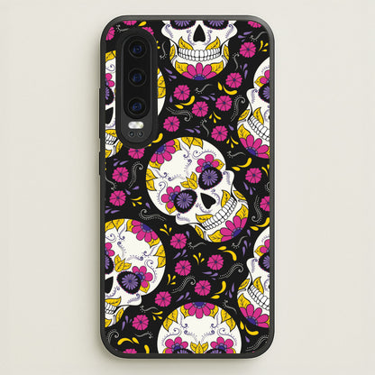 Calavera Pattern - Halloween  - Halloween Phone Case for Huawei P30
