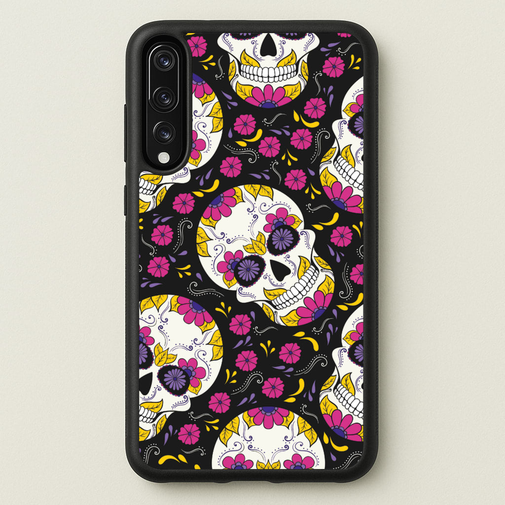 Calavera Pattern - Halloween  - Halloween Phone Case for Huawei P20 Pro