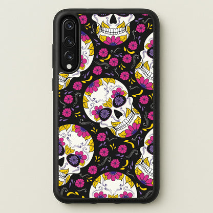 Calavera Pattern - Halloween  - Halloween Phone Case for Huawei P20 Pro