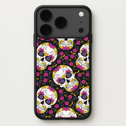 Calavera Pattern - Halloween Phone Case for iPhone 17 Pro