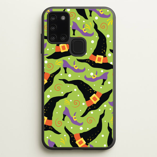 Witch's Attire Pattern - Halloween  - Halloween Phone Case for Galaxy A21s