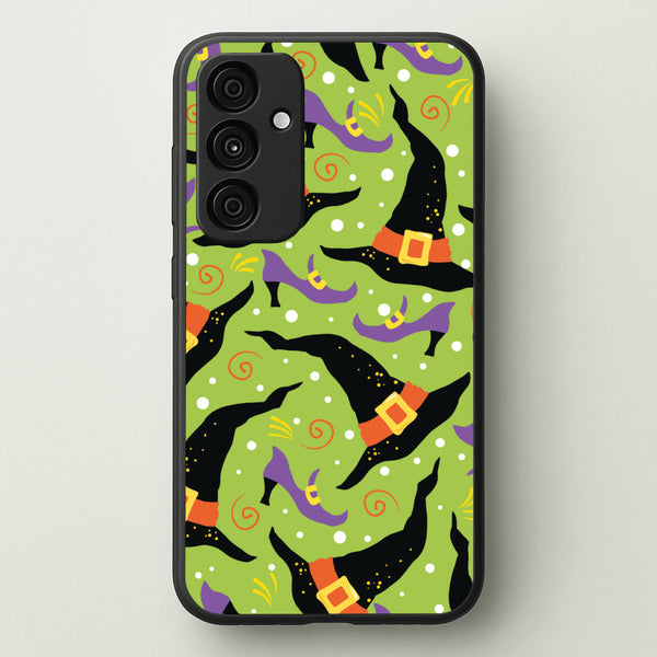 Witch's Attire Pattern - Halloween  - Halloween Phone Case for Galaxy A35