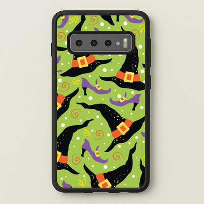 Witch's Attire Pattern - Halloween  - Halloween Phone Case for Galaxy S10 Plus