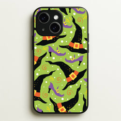 Witch's Attire Pattern - Halloween  - Halloween Phone Case for iPhone 15