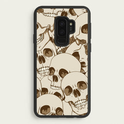 Skull Pattern - Halloween  - Halloween Phone Case for Galaxy S9 Plus