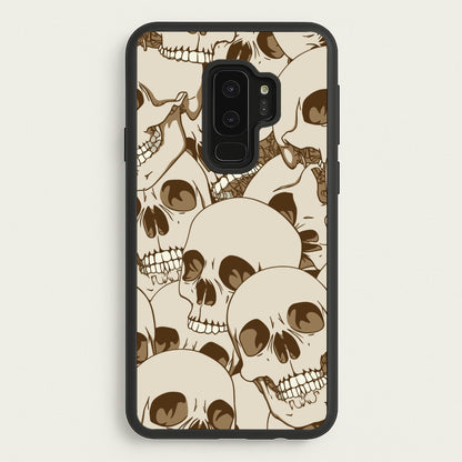 Skull Pattern - Halloween  - Halloween Phone Case for Galaxy S9 Plus